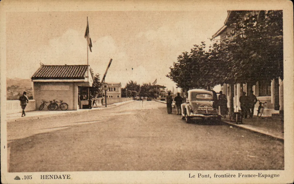 Hendaye — Die Brücke, Grenze Frankreich-Spanien - Vorderseite