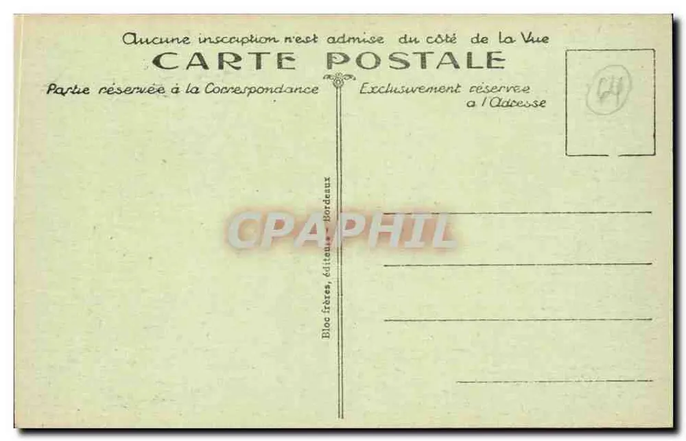 Hendaye (Côte Basque) — Ansicht der Bidassoa und Fontarabie — R. R. - Rückseite