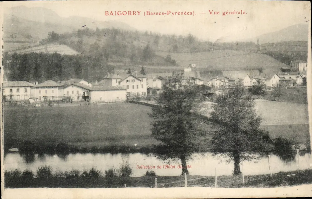 Baigorry (Basses-Pyrénées) — Vista geral — Coleção do Hotel Giroste - Frente