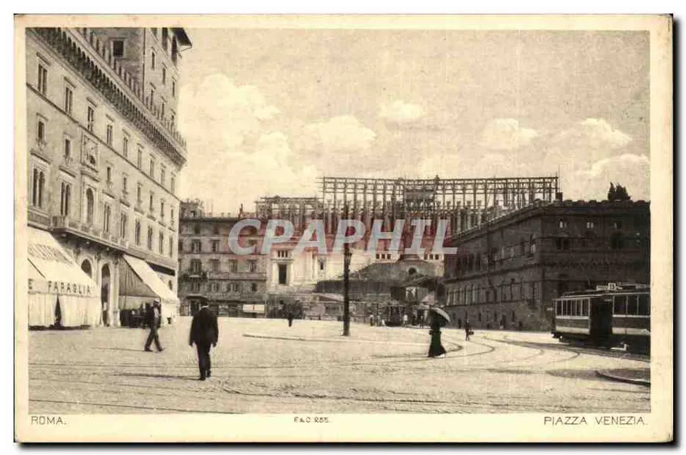 Piazza Venezia — Rom — Verlag Faraglia, Nr. F.A.O. 255 - Vorderseite