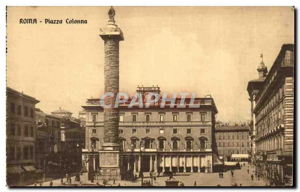 Rom - Piazza Colonna — Säule des Marcus Aurelius — Verlag Dentam, Nr. 5500 - Vorderseite