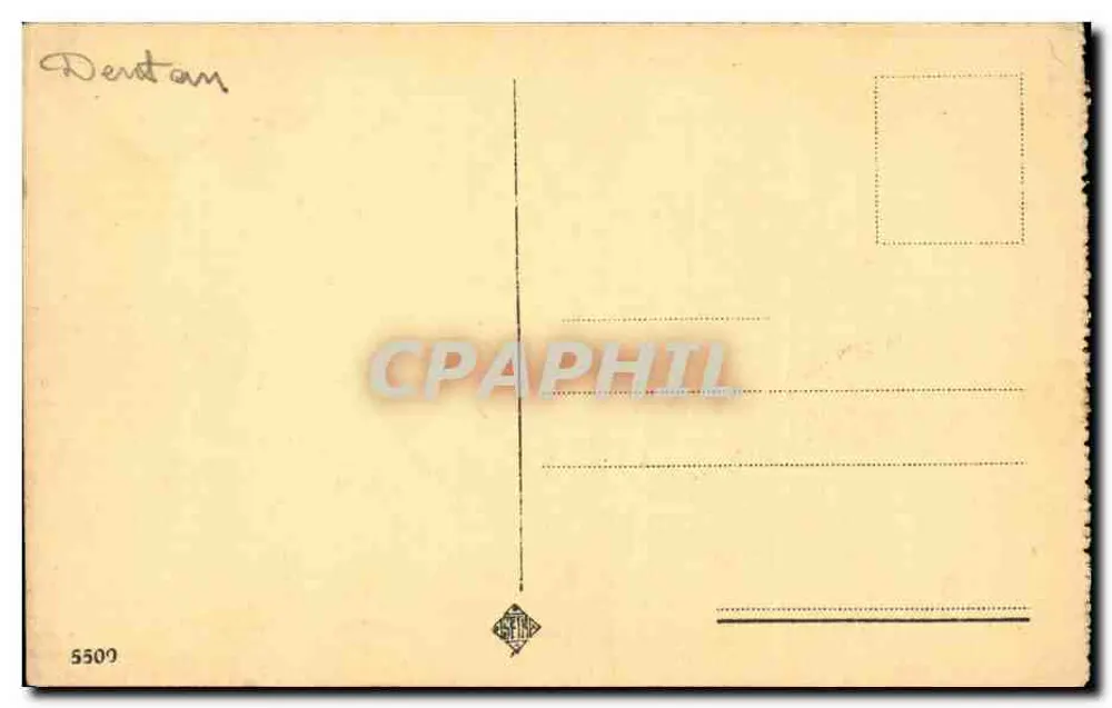 Rom - Piazza Colonna — Säule des Marcus Aurelius — Verlag Dentam, Nr. 5500 - Rückseite