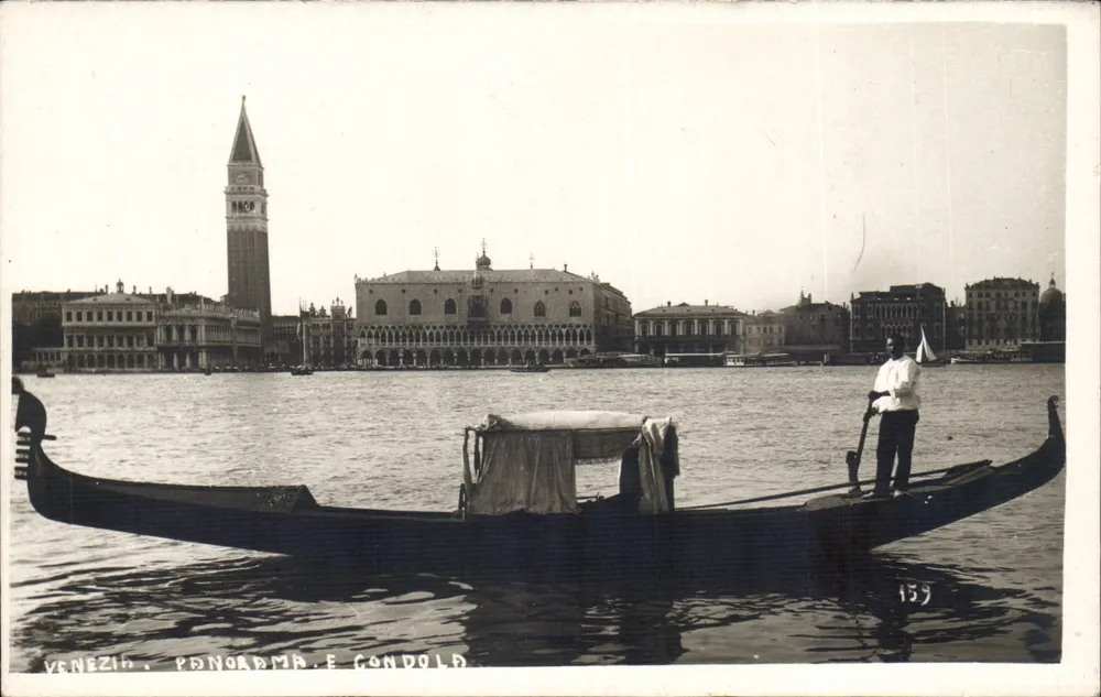 Venedig. Panorama und Gondel — Tensi - Vorderseite
