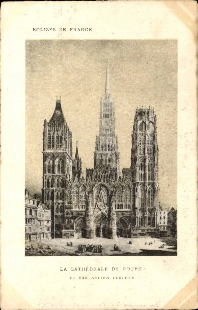 Die Kathedrale von Rouen und ihr alter Turm — Kirchen Frankreichs — Künstlerische Ausgabe SUPRA Paris - Vorderseite