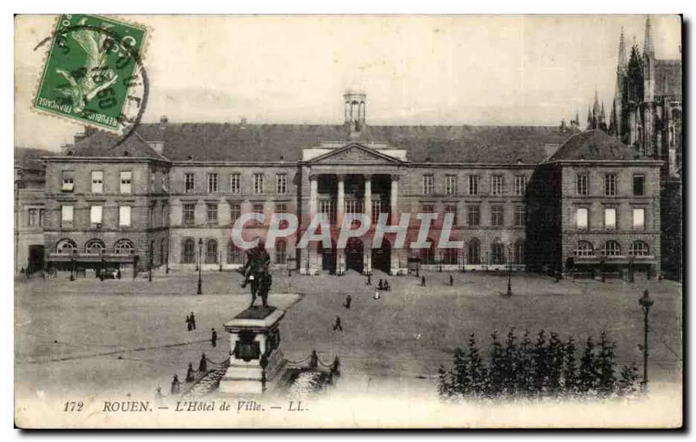 Rouen — L'Hôtel de Ville — LL. — n° 172 - Voorkant