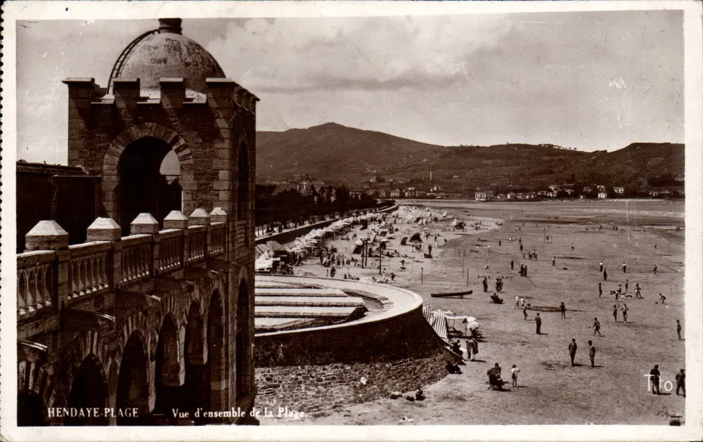 Hendaye-Plage — Vista Geral da Praia — Tito - Frente