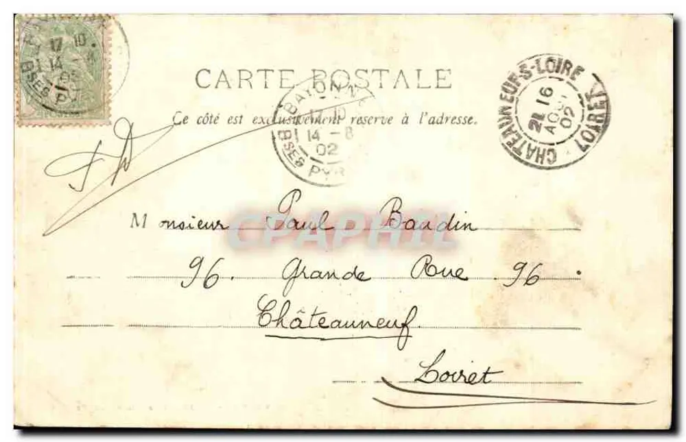 Bayonne — Le Réduit & Porte de France — Ernest Darouy - Rückseite