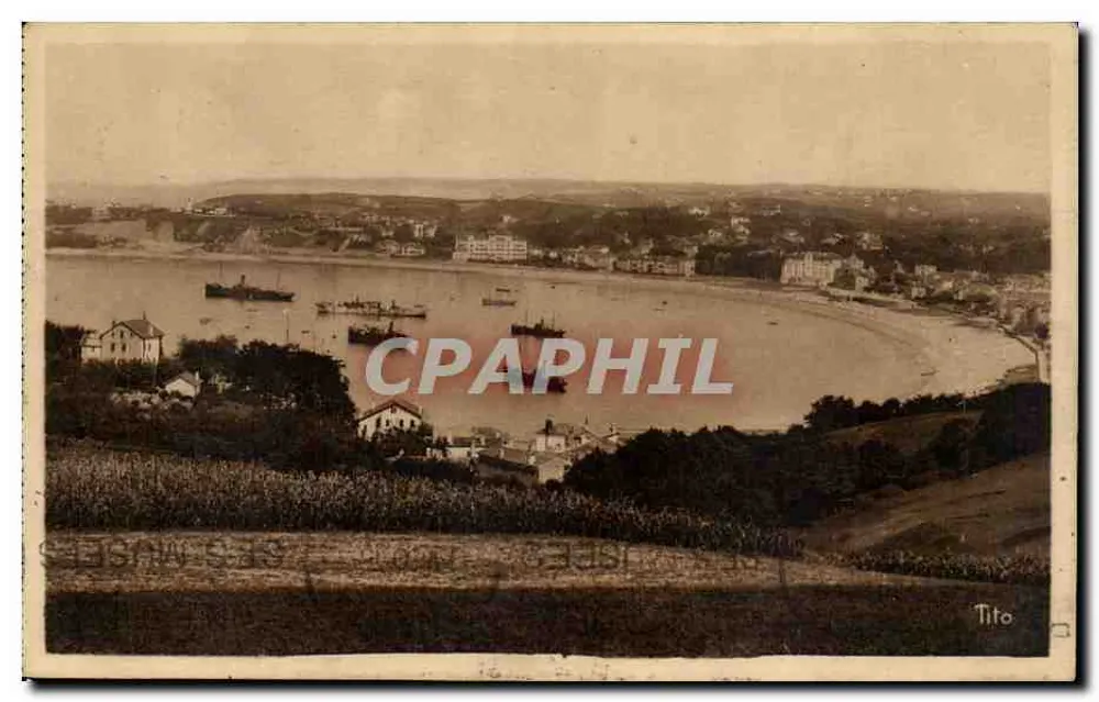 Saint-Jean-de-Luz — Allgemeiner Blick auf die Bucht, aus Ciboure — Tito - Vorderseite