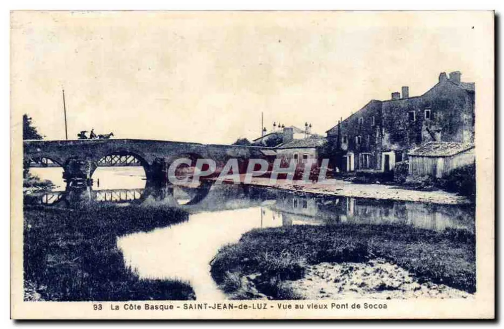 Saint-Jean-de-Luz — Ansicht des alten Pont de Socoa — Verleger: Graphi - Vorderseite