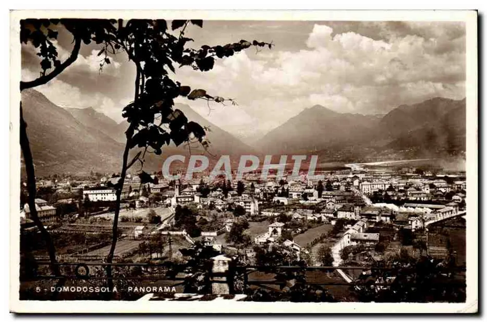 Domodossola — Panorama — unbekannter Verleger, Nr. 5 - Vorderseite