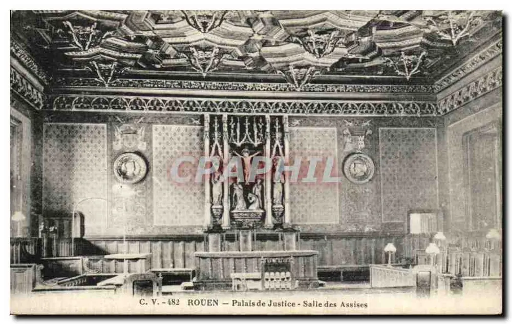 Rouen — Palast der Gerechtigkeit - Gerichtssaal - C.V. -482 - Vorderseite