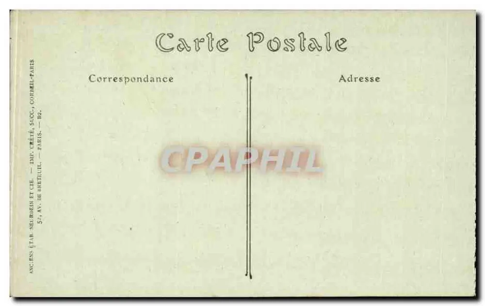 Versailles — Park des Petit-Trianon, das Haus der Königin — Verlag JND Phot. - Rückseite