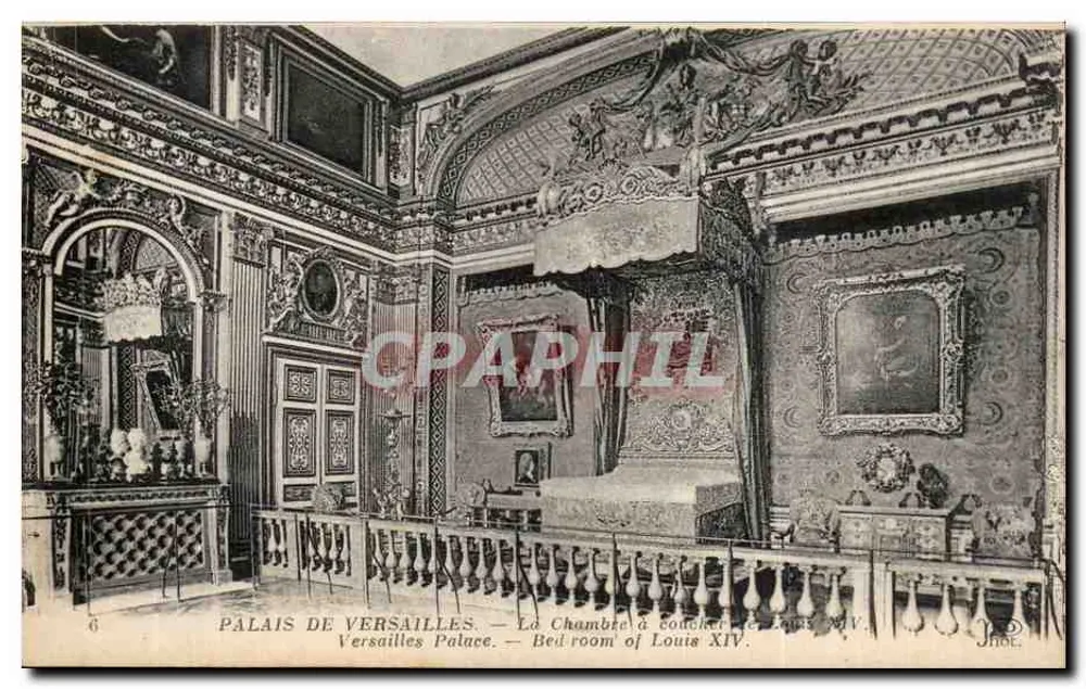 Schloss Versailles — Das Schlafzimmer von Ludwig XIV — Jhot. n°6 - Vorderseite