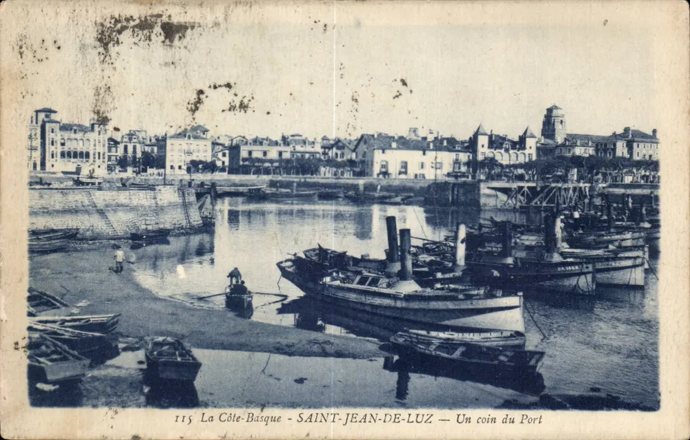 Saint-Jean-de-Luz — Ein Stück des Hafens — Bomocotypie Gaureau - Vorderseite