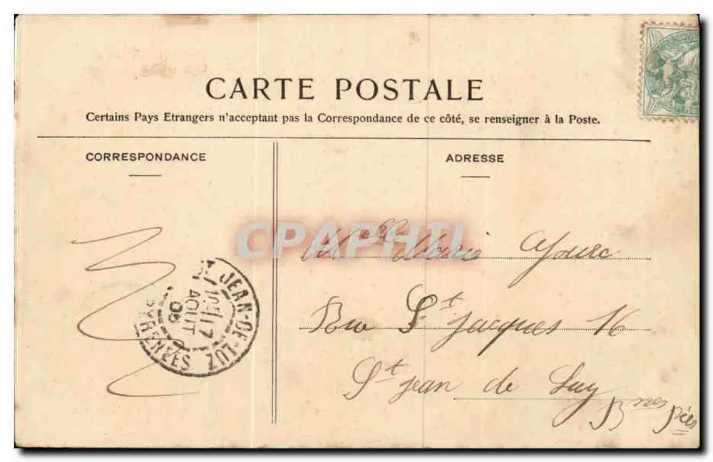 Bayonne — Place de la Liberté — Mills & Cie, n°80 - Rückseite