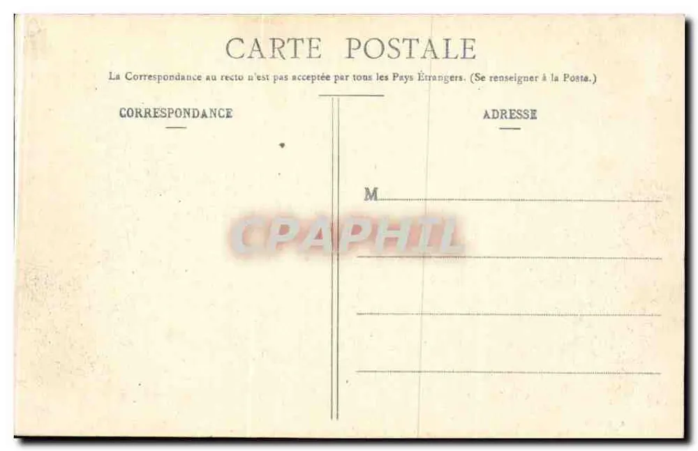 Biarritz Pittoresque — Welle an der Mole des Felsen der Jungfrau — Nr. 63 — Ausgabe A. Simoni - Rückseite