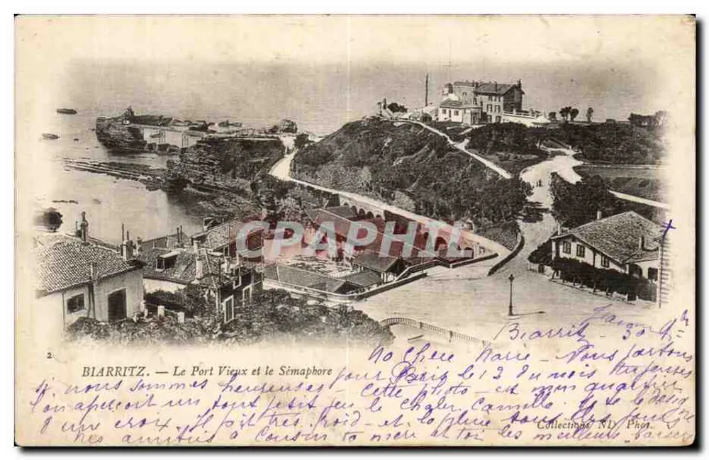 Biarritz — Der alte Hafen und der Semaphor — Sammlung NL Phot. - Vorderseite