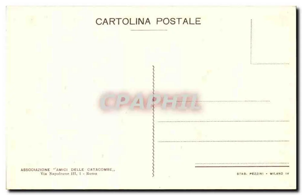 Katakombe S. Callisto — Cripta delle pecorelle — Il buon Pastore - Rückseite