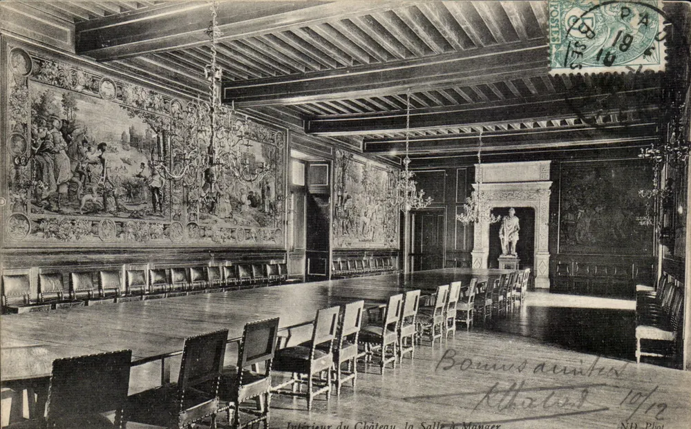 Innenraum des Schlosses, das Speisezimmer — ND Phot. — Bonnus d'Autier - Vorderseite