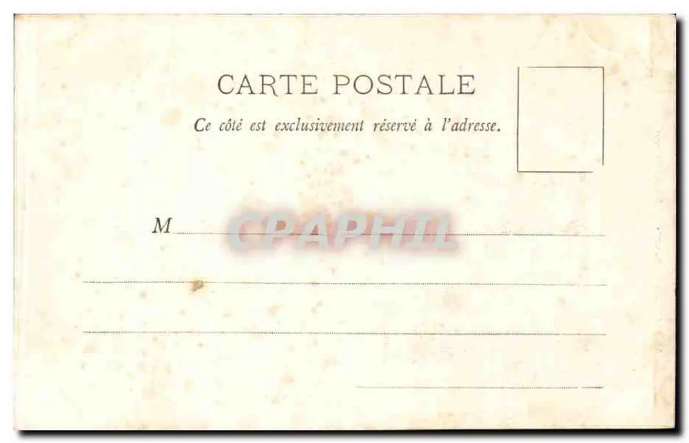 Cloître — visão interna de um convento — Grande Traîpe, reprodução proibida - Verso