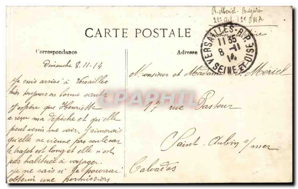 Versailles — O Palácio — O Parque — Luta de Animais — Editora B.I.D. n°170 - Verso