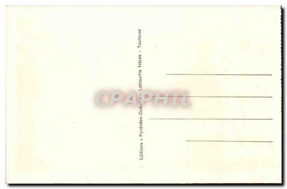 Eaux-Chaudes — Allgemeiner Blick — Kirche und Kurort — Verlag Labouche frères, Nr. 198 - Rückseite