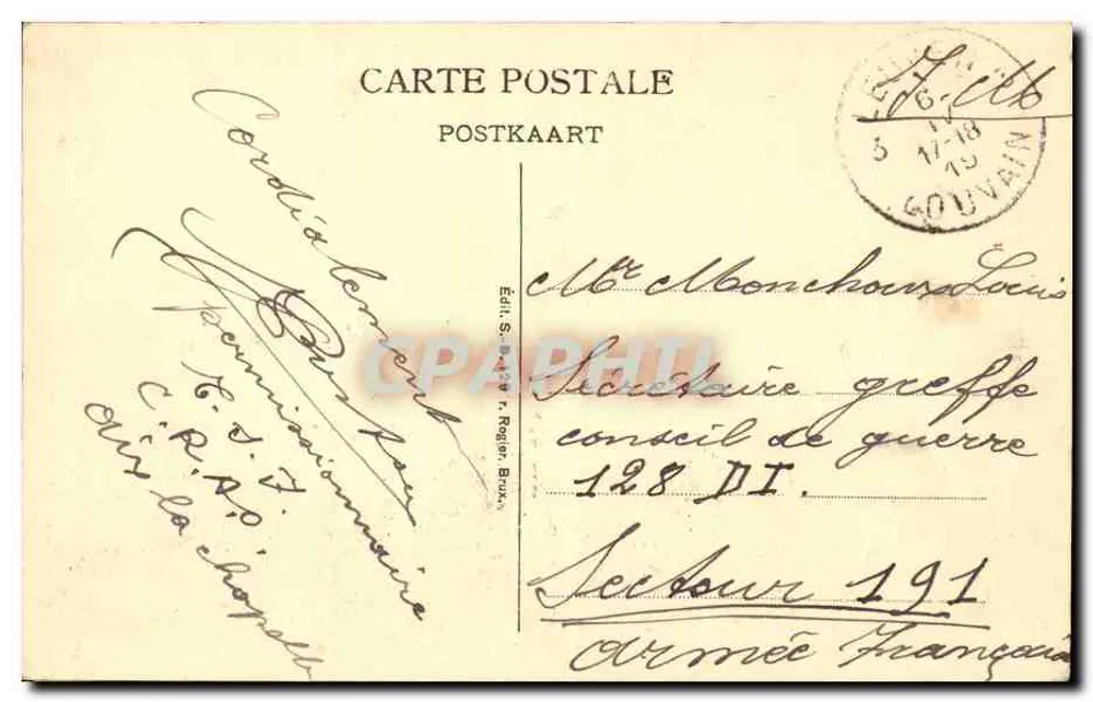 Louvain — Absydę św. Piotra — Wydawnictwo SD Journaux - Rewers