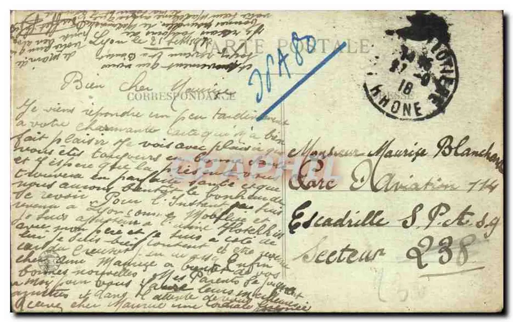 LYON — Place Carnot und Coteau de Fourvière — E. It. - Rückseite