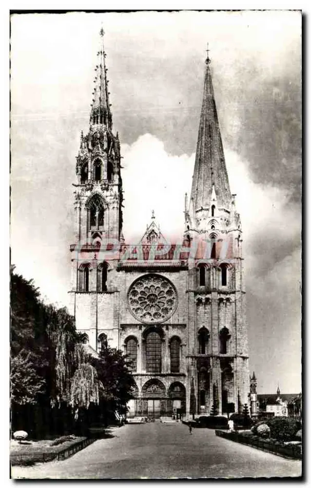Chartres (E.-&-L.) - A Catedral - Facha Principal (do XII ao XVI s.) - J. Dalbeau, Editor, Cité d'Art - Frente