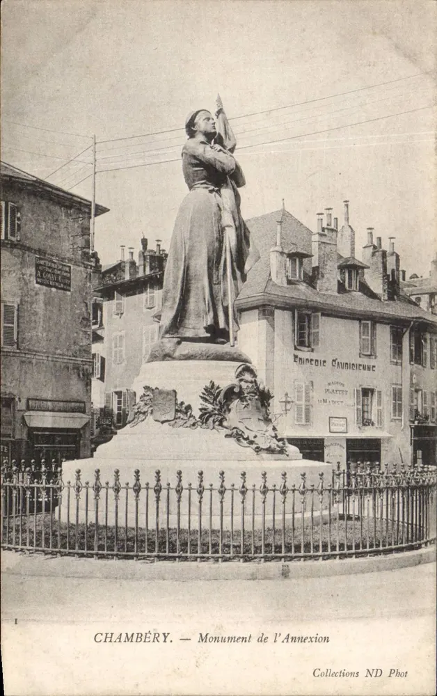 Chambéry — Monument da Anexação — Collections ND Phot - Frente