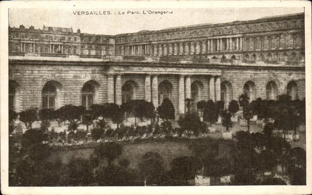 Versailles - Park. Orangerie — Wydawca A. Cosse, numer serii nie widoczny - Awers