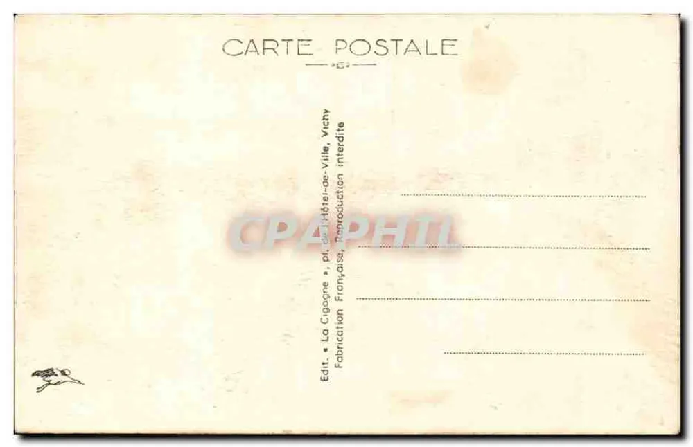 Notre-Dame de Monton — Estátua colossal da Virgem, obra de M. Bellac, erguida em 1889 — La Cigogne, n° 4812 - Verso