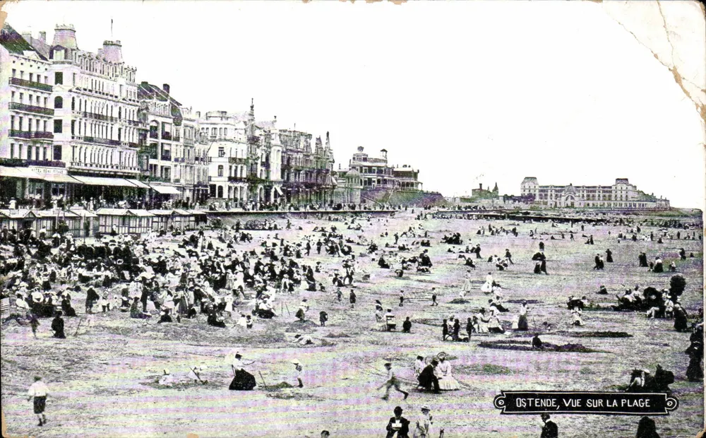 Ostend, Ansicht der Strand — Verlag V.G. Brüssel - Vorderseite