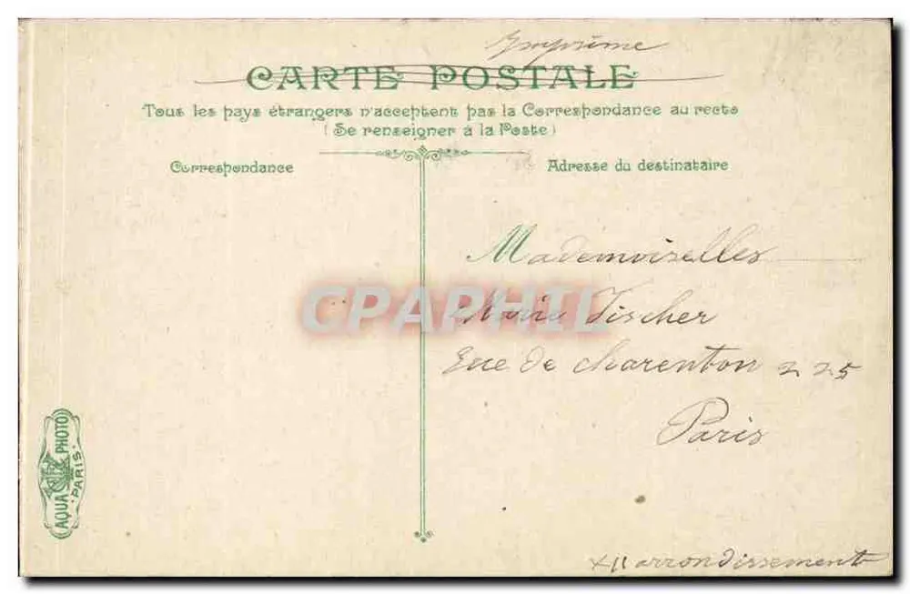 Ostend — Avenue Léopold — Ansicht des zentralen Platzes mit Garten und Gebäuden — Verlag Duvet - Rückseite