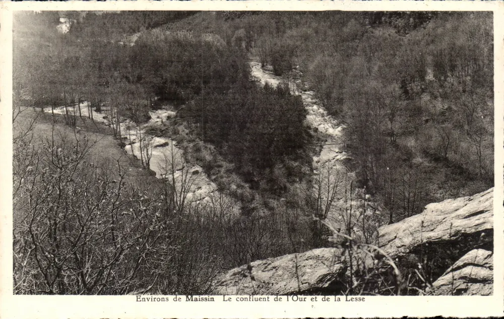 Umgebung von Maissin — Der Zusammenfluss von Our und Lesse — Editions « Madoenna » - Vorderseite