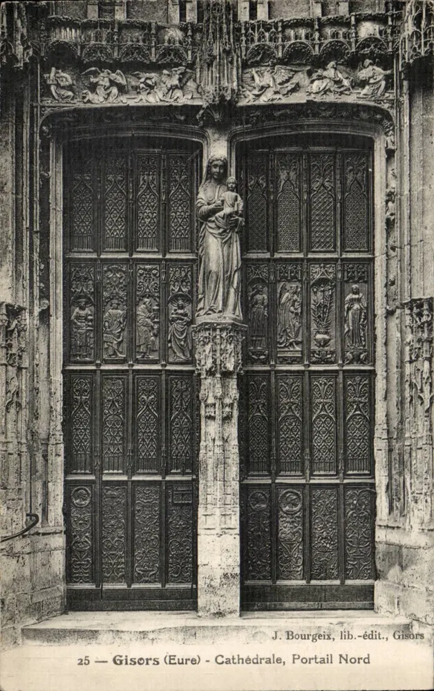 Gisors (Eure) - Kathedrale, Nordportal — J. Bourgeix, Verlag, Gisors - Vorderseite