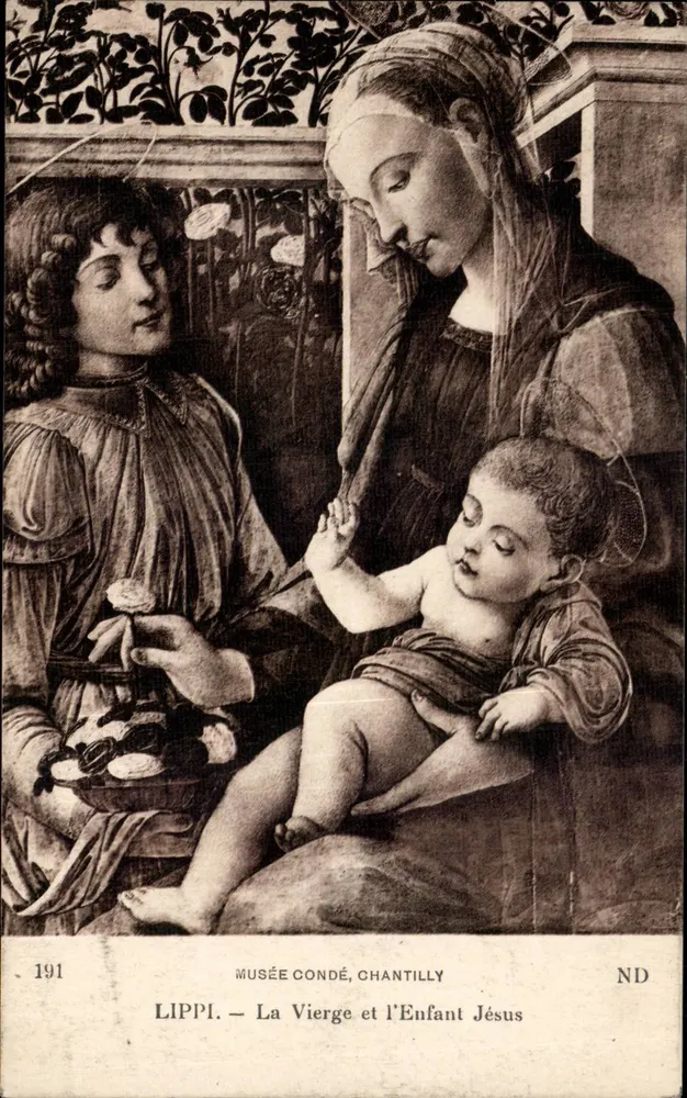 Lippi — Die Jungfrau und das Kind Jesus — Musée Condé, Chantilly - Vorderseite