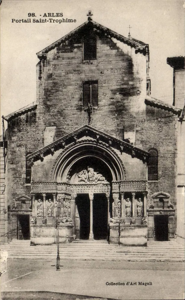 Arles - Portal de São Trofimé - Coleção de Arte Magall, n°98 - Frente