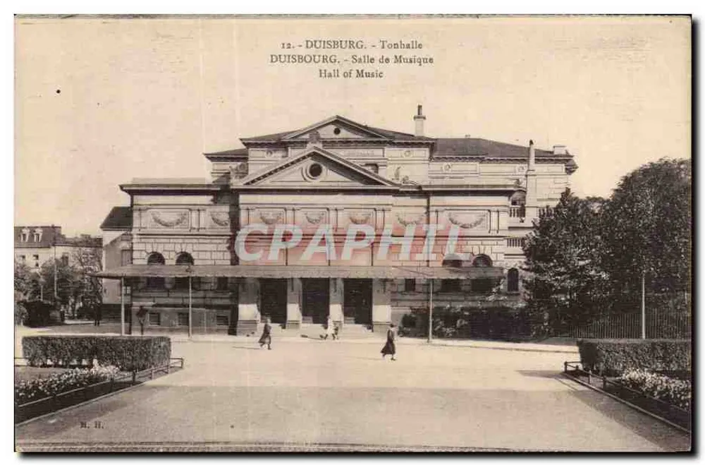 Duisburg - Tonhalle - Musiksaal — Verlag M. H., Nr. 12 - Vorderseite
