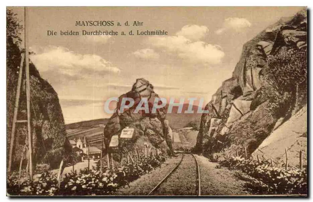 Mayschoss a. d. Ahr — Die beiden Brücken bei Lochmühle — Verlag nicht sichtbar - Vorderseite