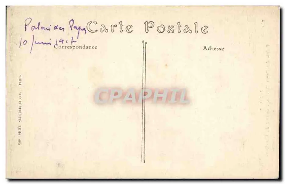 Avignon — Palast der Päpste (14. Jahrhundert), Galerie des Konklaves — ND. Foto - Rückseite