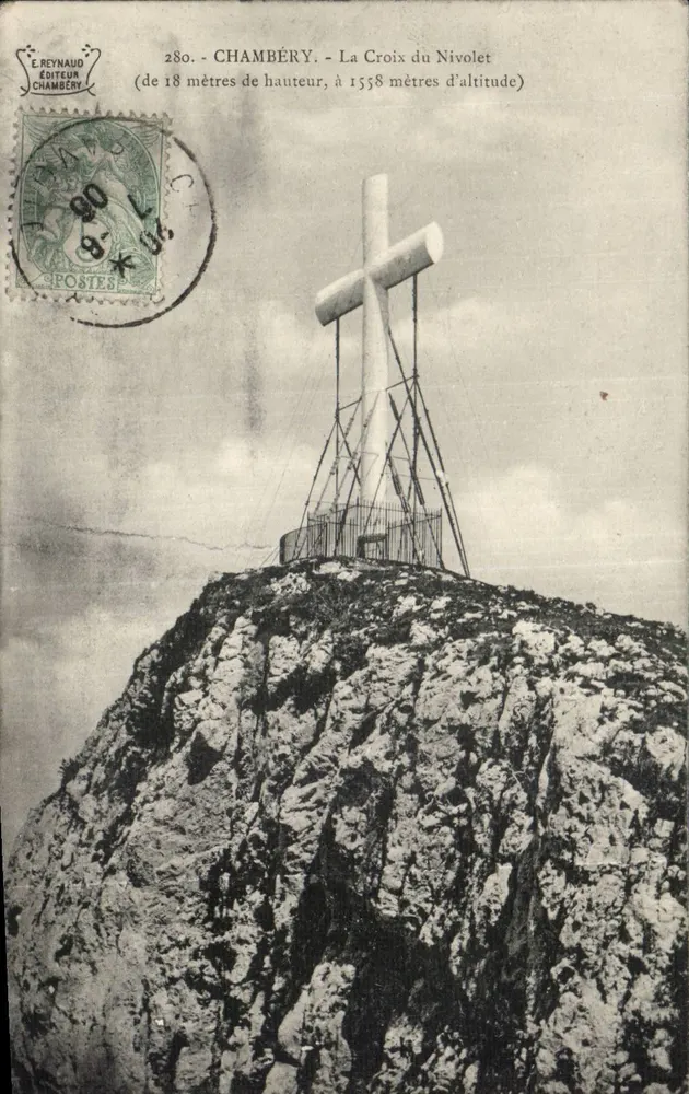 Chambéry - A Cruz do Nivolet — editor E. Reynaud, n° 280 - Frente