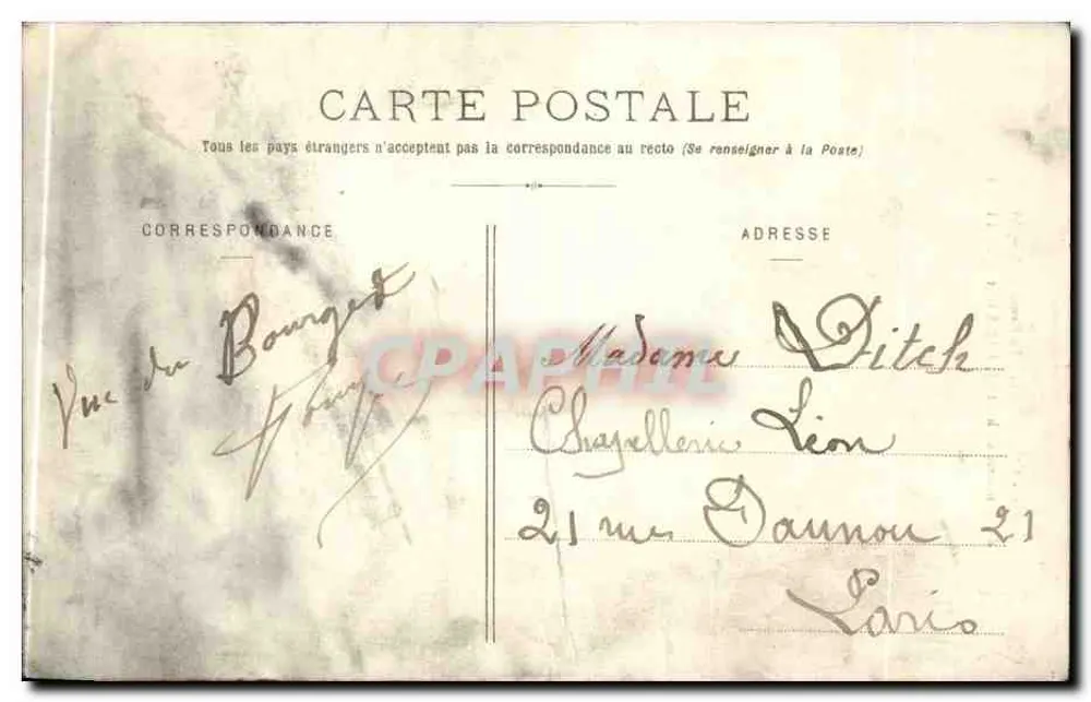 Chambéry - A Cruz do Nivolet — editor E. Reynaud, n° 280 - Verso