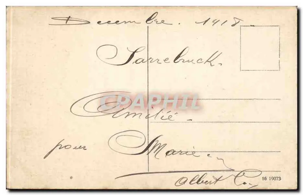 Saarbrücken - Monumento Winterberg — editor desconhecido, número de série não visível - Verso