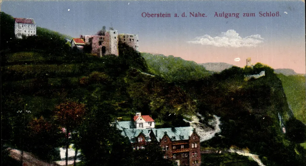 Oberstein an der Nahe — Aufgang zum Schloss — n°79 - Vorderseite