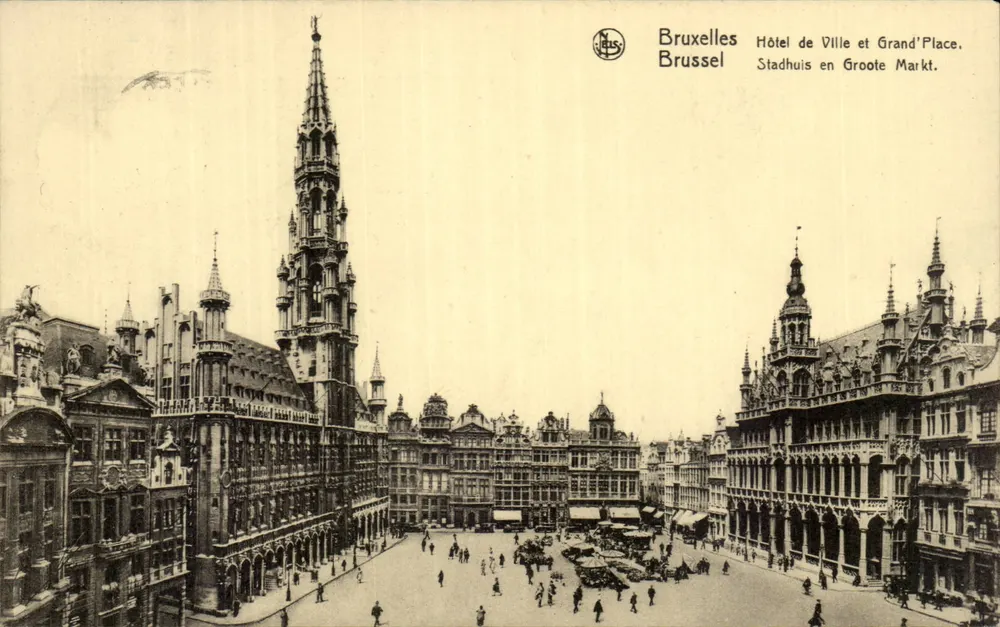 Brüssel - Stadthaus und Großer Platz — Verlag A. Bels, Serie Nr. 23 - Vorderseite