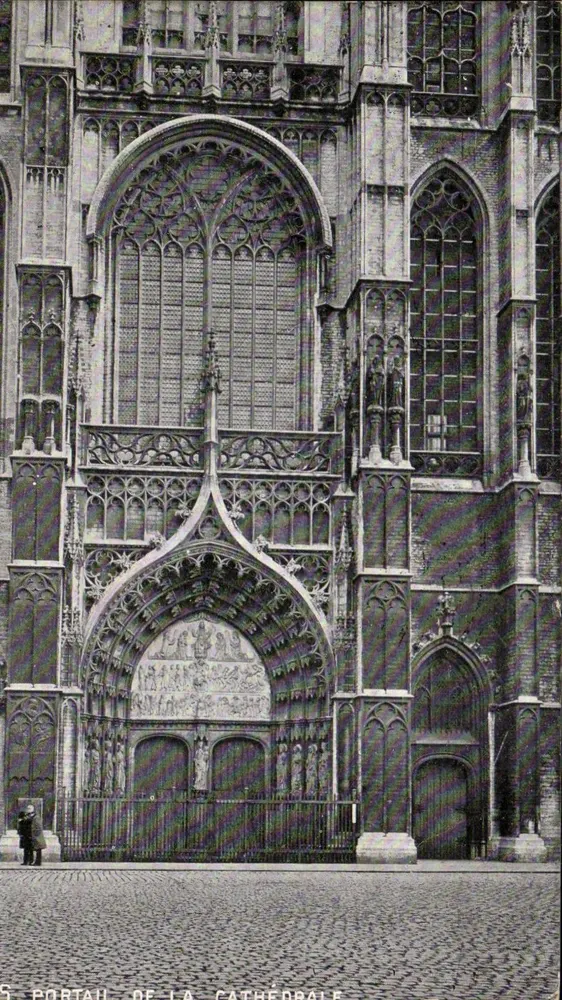 Portal der Kathedrale — Brüssel — Ansichtskarte n°5 - Vorderseite