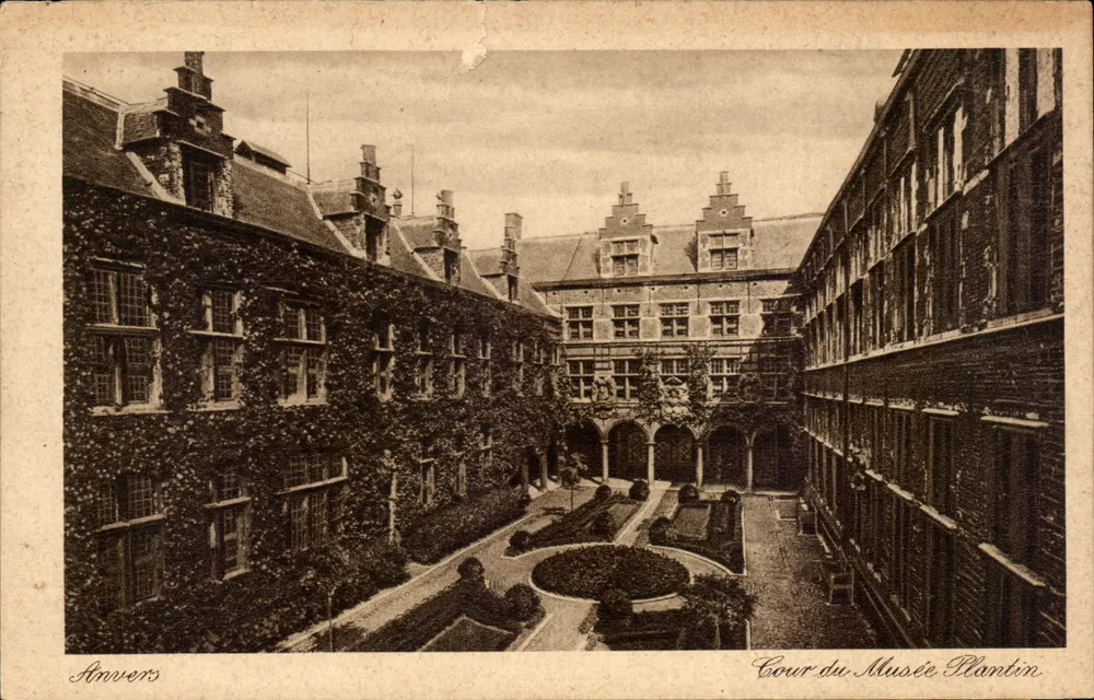 Anversa — Plaza del Museo Plantin — editor desconocido, n° 14 - Anverso