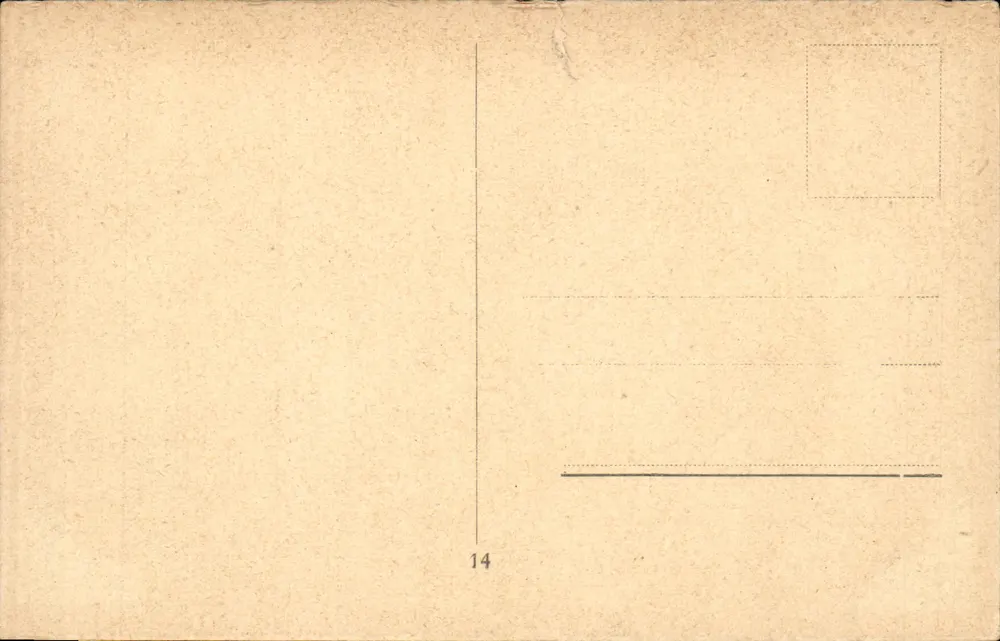 Anversa — Plaza del Museo Plantin — editor desconocido, n° 14 - Reverso