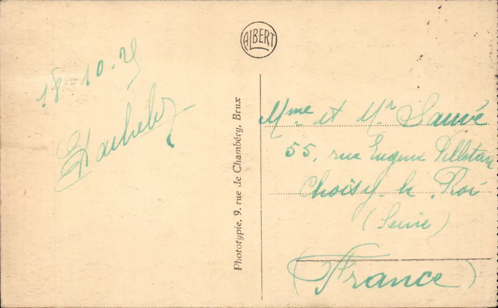 Museu dos Belos-Artes — Antwerpen — editor Alibert, n°25 - Verso
